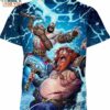 God Of War Ragnarok Kratos Thor Marvel Comics Shirt, Funny Marvel Shirts