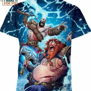 God Of War Ragnarok Kratos Thor Marvel Comics Shirt, Funny Marvel Shirts
