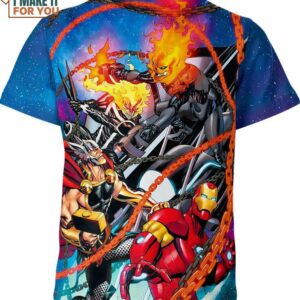 Avengers Cosmic Ghost Rider Marvel Comics Shirt, Marvel Present for Fans