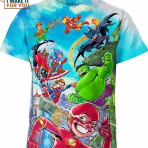 Marvel Comics All Characters Shirt, Cool Marvel Gifts