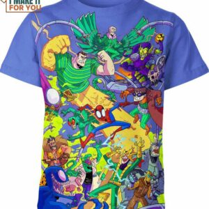 Spider Man All Villains Shirt, Vintage Marvel Shirts