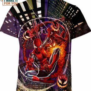 Spider Man Red Goblin Shirt, Marvel Superhero Shirts For Adults