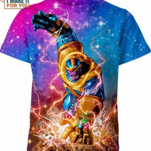Thanos Marvel Comics Shirt, Mens Superhero Shirts