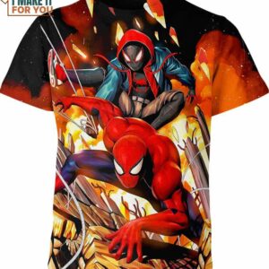 Miles Morales In Spider Man Universe Marvel Comics Shirt, Marvel Present for Fans
