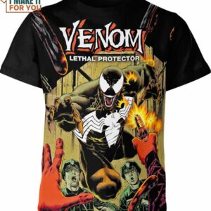 Venomverse Symbiote LETHAL PROTECTOR Marvel Comics Shirt, Marvel All Over Print Shirt