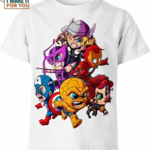 Chibi Avengers Marvel Comics Shirt, Marvel Clothing For Everyone