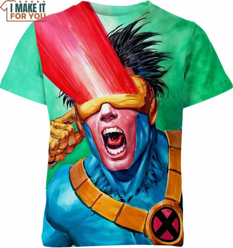 T-shirt Uomo Marvel - Leader Cyclops - Manica Corta