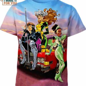 Gambit Rogue Tiana X Men Marvel Comics Shirt, Marvel Graphic Tees