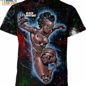 Woman Black Panther Marvel Comics Shirt, Marvel Superhero T-Shirts