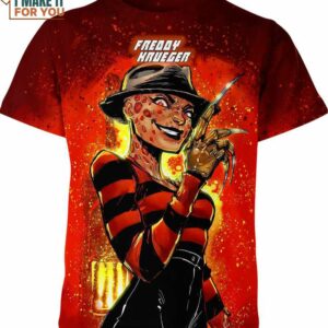 Female Freddy Krueger A Nightmare On Elm Street Shirt, Horror Theme Costumes