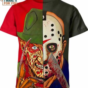 Freddy Jason A Nightmare On Elm Street Friday The 13Th Shirt, Horror Movie Halloween Costumes