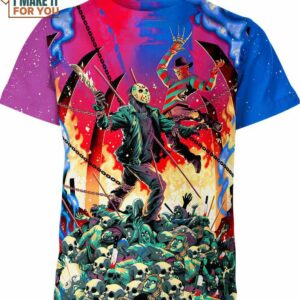 Freddy Vs Jason Shirt, Horror Themed T-Shirts