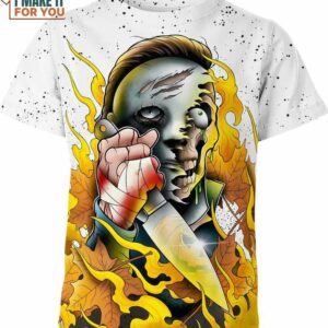 Michael Myers Halloween Movie Shirt, Scary Novelty Gifts for Halloween