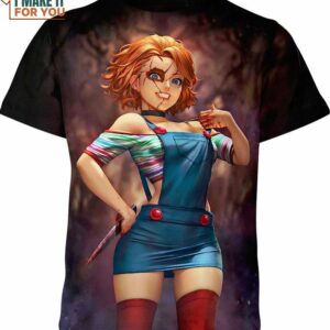 Female Chucky Child S Play Shirt, Terrifying Halloween Outfits