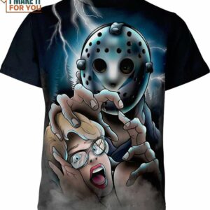 Jason Voorhees Friday The 13Th Shirt, Horror Movie Merchandise for Halloween