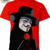 V For Vendetta Shirt, Halloween Inspired T-Shirts