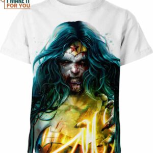 Wonder Woman Zoombie DC Comics Shirt, Scary Halloween Tee Collection