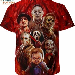 Halloween All Character Horror Shirt Halloween Horror Gifts 2