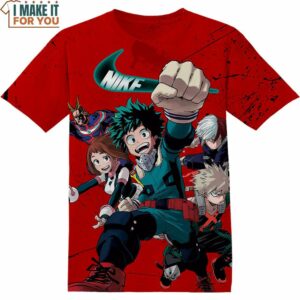 Izuku Midoriya My Hero Academia Nike Shirt, Unique Nike Graphic Tees