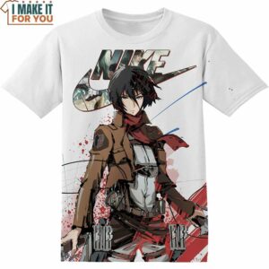 Mikasa Ackerman AOT Nike T-shirt, Vintage Nike Graphic Tees