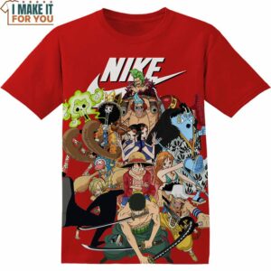 One Piece Straw Hat Crew Nike T-shirt, Exclusive Nike Graphic T-shirts