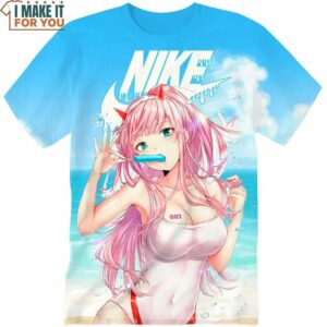 Zero Two Kawaii Nike Shirt, Bold Nike Graphic Prints