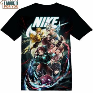 Demon Slayer All Character Nike Shirt, Cool Nike Graphic Tees For Fans
