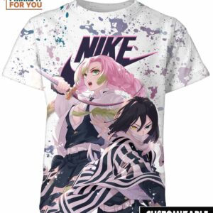 Kanroji x Obanai Hashira Nike Shirt, Limited Edition Nike Graphic Shirts