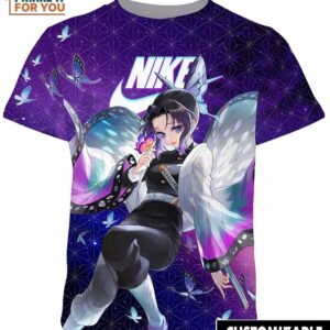 Kochou Shinobu Demon Slayers Nike Shirt, Modern Nike Graphic Tee
