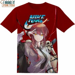 Makima Chainsaw Man Nike Shirt, High-quality Nike Graphic Tees
