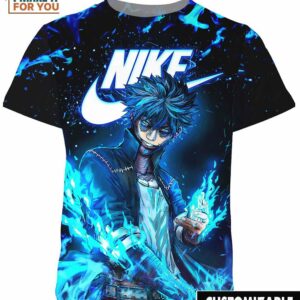 My Hero Academia Dabi Nike Shirt, Nike Graphic Print Tees