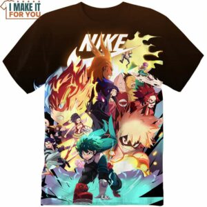 My Hero Academia Anime Lover Nike Shirt, Vintage Nike Graphic Tees For Collectors