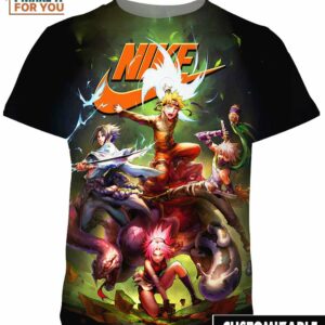 Naruto Team 7 Nike Shirt, Nike Graphic Design Tee Naruto Team 7 Nike Shirt, Nike Graphic Design Tee