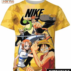 One Piece Straw Hat Crew Blue Sea Nike Shirt, Stylish Nike Graphic Tee