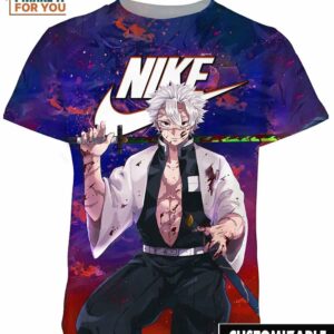 Sanemi Shinazugawa Wind Hashira Nike Shirt, Vintage Nike Graphic Tees