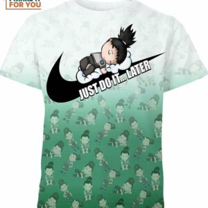 Shikamaru Nara Naruto Just Do It Later Nike T-Shirt, Retro Nike Graphic Tee