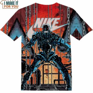 Terminator T-800 Nike Shirt, Retro Nike Graphic T-shirts For Nostalgic Gifts
