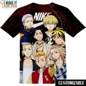 Tokyo Revengers All Character Nike Shirt, Fashionable Nike Graphic Tee