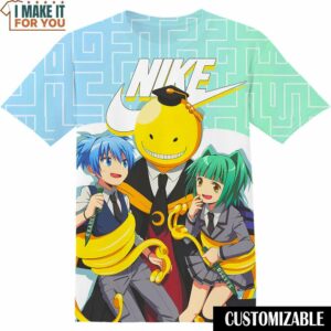 Assassination Classroom Nike Shirt, Stylish Nike Graphic T-shirts For Him