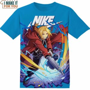 Fullmetal Alchemist Edward Elric Nike Shirt, Bold Nike Graphic Prints