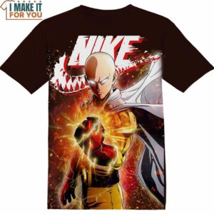 Saitama One Punch Man Nike Shirt, Retro Nike Graphic Tee