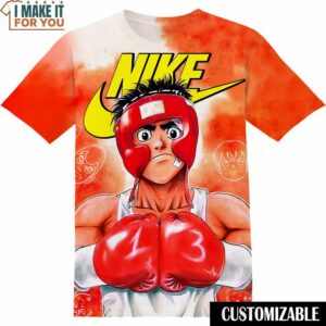 Hajime no Ippo Makunouchi Nike Shirt, Bold Nike Graphic Shirts For Fashion Enthusiasts