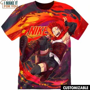My Hero Academia Red Riot Eijiro Kirishima Nike Shirt, Unique Nike Graphic Tees