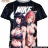 Naruto Hinata Sakura Nike Shirt, Cool Nike Graphic T-shirts