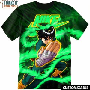 Naruto Might Guy Nike Shirt, Retro Nike Graphic Tee Naruto Might Guy Nike Shirt, Retro Nike Graphic Tee