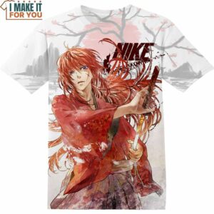 Rurouni Kenshin Nike Shirt, Anime Gift for Fan, Nike Graphic Tees