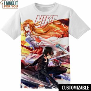 Sword Art Online Kazuto Kirigaya Kirito Yuuki Nike Shirt, Trendy Nike Tees