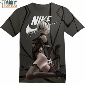 YoRHa No.2 Type B Kawaii Nike Shirt, Fashionable Nike Graphic Shirts
