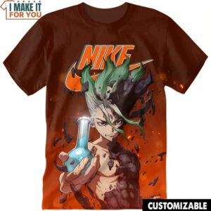 Dr Stone Senku Ishigami Nike Shirt, Cool Nike Graphic Tees For Fans