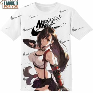 Final Fantasy Tifa Lockhart Nike Shirt, Exclusive Nike Graphic T-shirts For Enthusiasts